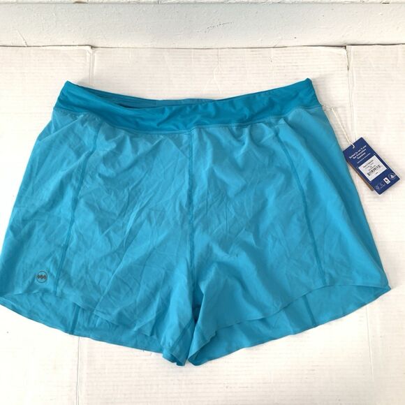 Janji Cadence Lined Shorts 4” Womens XXL Teal Blue Running Brief Lined NEW - Picture 1 of 13